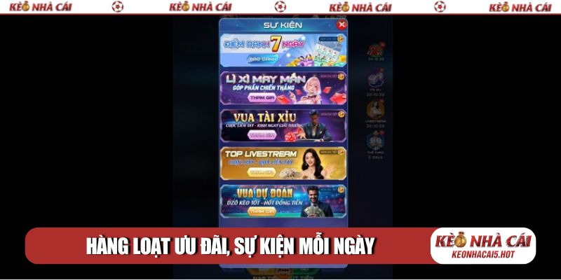 Hàng loạt ưu đãi, sự kiện mỗi ngày cho game thủ
