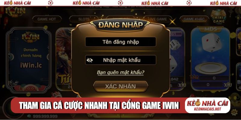 Tham gia cá cược nhanh tại cổng game iWinclub